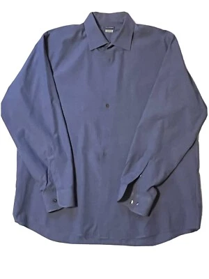 Van Heusen Hombre Manga Larga Gris Geométrico Vestido Camisa XL 17/17,5 x 34/35 Foto 1 de 4