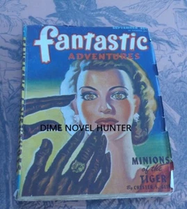 FANTASTIC ADVENTURES SEPTEMBER 1946 "MINIONS OF THE TIGER" SCI FI PULP - Picture 1 of 2