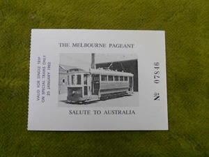 #D2. 1982 MELBOURNE PAGEANT SPECIAL TRAM TICKET - SEE DESCRIPTION - Bild 1 von 2