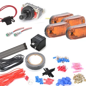 Kit de señal de giro LED con luz ámbar para ciclomotor ATV 4x4 cuatro ruedas quad - Imagen 1 de 10