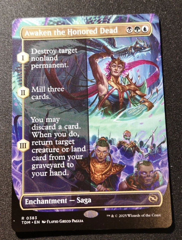 Awaken The Honored Dead - Borderless - TDM - MTG - EN - NM - 0383 - Image 1 of 1