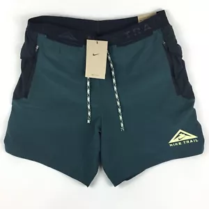 Nike Trail Second Sunrise Running Shorts Green FB4194-328 Men’s Size S New - Picture 1 of 10