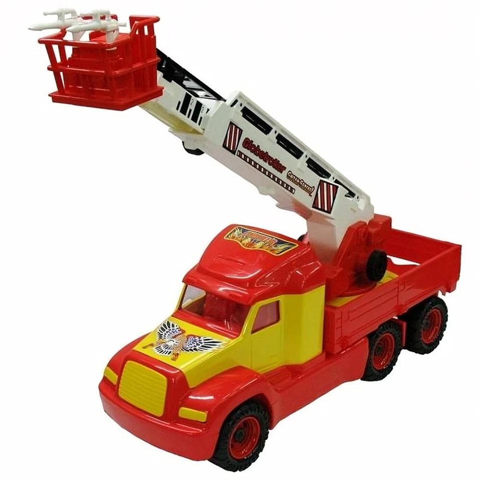 Feuerwehrwagen MIKE ✴XXL-Leiterwagen 59cm✴ausziehbare Drehleiter✴Einsatzfahrzeug - Bild 1 von 1