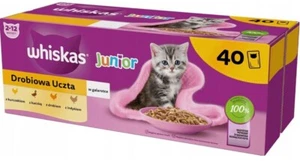 4008429164781 WHISKAS Junior Poultry in jelly - nassfutter für Katzen - 40 x 85g - Bild 1 von 1
