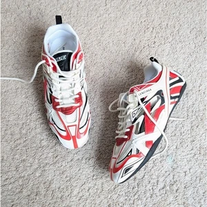 NWOT Balenciaga Drive Red/White Marathon Running Sneakers Shoes, size EU 39/US 9 - Picture 1 of 5