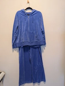 Tek Gear Tuta da Jogging Velour Set 1X Viola Sport Tempo Libero, Core Accogliente - Foto 1 di 7