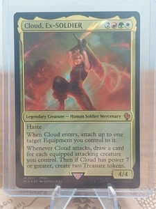MTG Cloud, Ex SOLDATO (Surge Foil) Commander: Final Fantasy 221 FFVII FF7 NM - Foto 1 di 1
