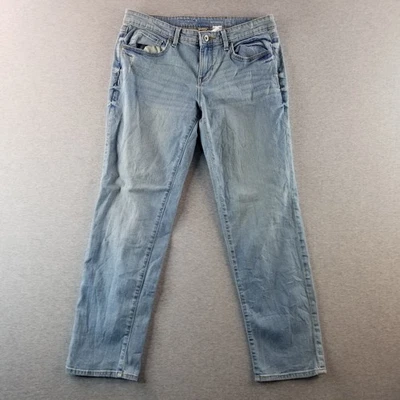 Sonoma Jeans Women's Sz 2 Boyfriend Stretch Mat. LightMedWash Nromcore Cute Nice - Image 1 of 4