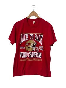 Vintage 1989 San Francisco 49ers Shirt Superbowl XXIII-XXIV Size L Single Stitch - Bild 1 von 5