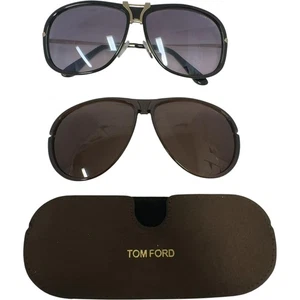 TOM FORD Robbie TF280 Men's Sunglasses Black/ Brown Interchangeable Lens- New - Picture 1 of 17