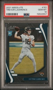 2021 Panini Absolute Trevor Lawrence #101 PSA 10 GEM MINT Jaguars Rookie - Picture 1 of 2