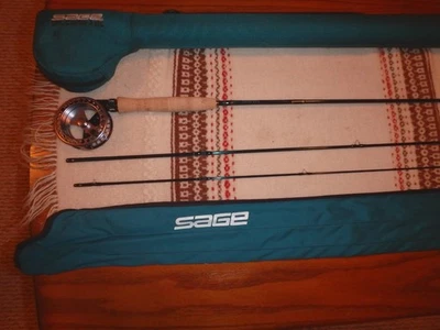 Eje central de salvia escaso 389-3 grafito IV caña de mosca Foto 1 de 4