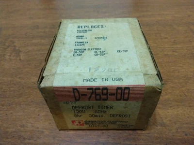 Paragon D-769-00 таймер размораживания новый из старых запасов - Изображение 1 из 4
