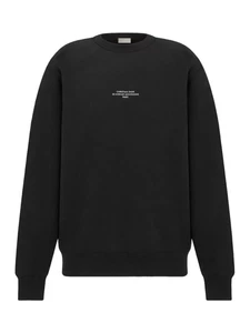 DIOR $810 Black Montaigne Cotton Sweatshirt New & Authentic - Picture 1 of 1