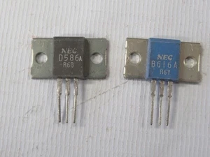 NEC Pair 2SB616A 2SD586A New old Stock Original B616A D586A Transistor NOS Japan - Picture 1 of 1
