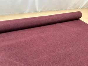Wine velvet textured upholstery material 140 cms wide 4.3mtr remnant  @ £30 - Picture 1 of 6