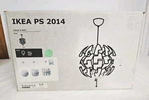 IKEA PS 2014 David Wahl Swag Pendant Lamp "Death Star" Green 14" Plastic - Picture 1 of 7