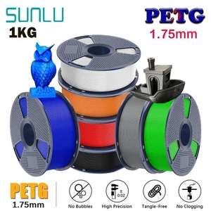 SUNLU PETG 3D Printer Filament PETG 1.75mm 1KG/ROLL No Bubble Multicolor Lot - Picture 1 of 113