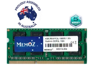 4GB DDR3 1333 Mhz RAM Notebook PC3L 10600S Memory Laptop Sodimm 5 Years Warranty - Picture 1 of 7