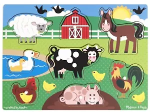 Melissa & Doug - Farm Peg Puzzle - Picture 1 of 3