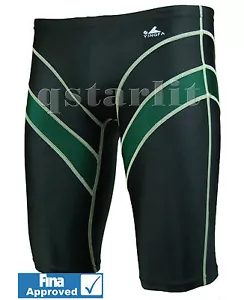 FINA Approved Boys Men Male Professional Racing Swimwear Jammer Sz 22-32, S-XXL - Picture 1 of 4