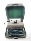 Classic Remington Quiet Riter Manual Typewriter 1953 Grey/Green-Original Case