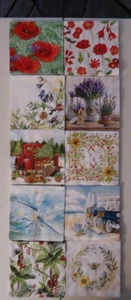 10 Servilletas Libélula Abeja Amapolas Camión Lavanda Decoupage Artesanías Diarios Tarjetas - Imagen 1 de 11