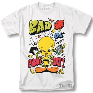 Tweety Bird Shirt Classic Cartoon Vntg Graphic Design T-Shirt - Picture 1 of 1