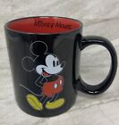 Disney Mickey Mouse Black And Red Coffee Mug - Red Interior