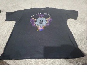 Mickey Mouse Mickey 2000 USA Made Black T Shirt One Size Disney Co. USA Made - Picture 1 of 7