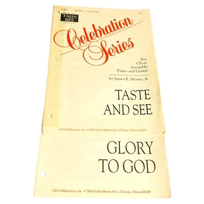 Lote de 2 Partituras Religiosas Católicas Cristianas Celebración Serie Foto 1 de 4