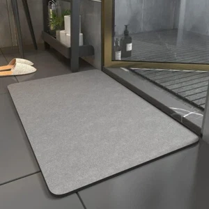 Stone Bath Mat Diatomaceous Earth Shower Mat Non Slip Super Absorbent Quick Dry - Picture 1 of 6