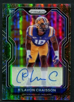 K'Lavon Chaisson -- Camo 24/25 Auto -- 2020 Prizm NFL -- Short Print - Image 1 of 2