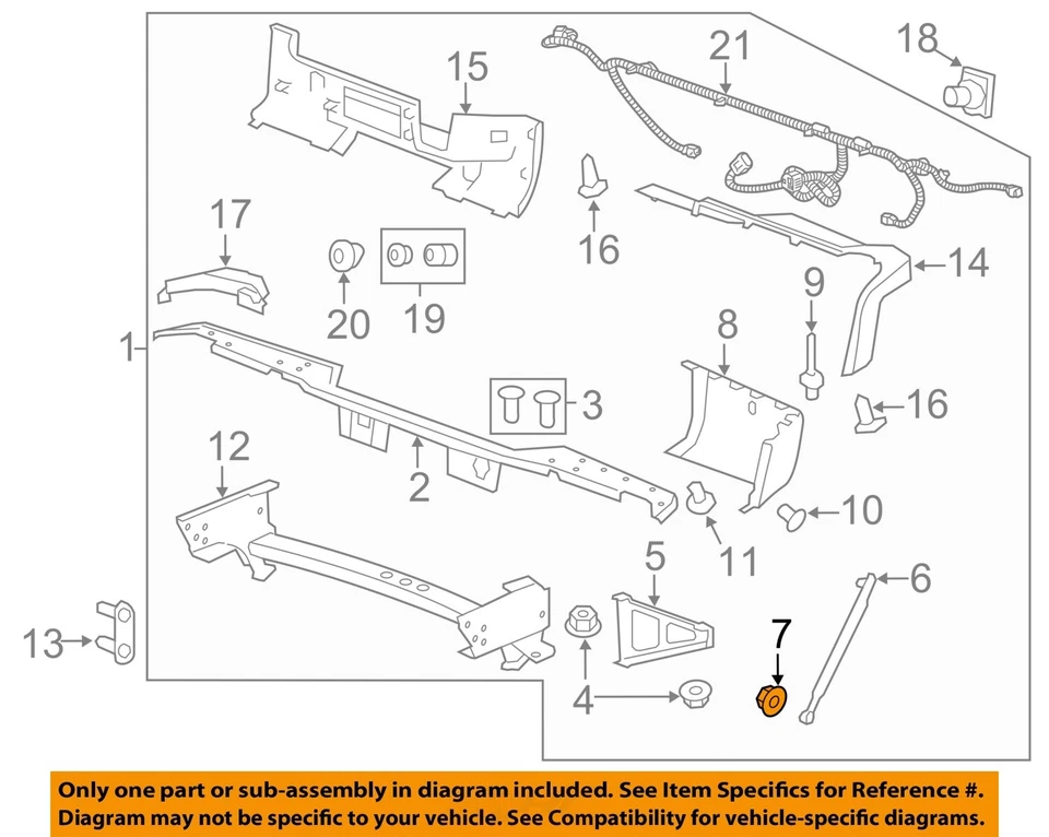 GM OEM 07-14 Sierra 1500 Rear Bumper Bumper Components-End Cap 15284307 - Image 1 of 2