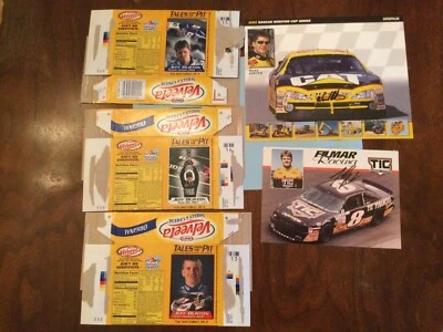 АВТОГРАФ NASCAR Уорд Джефф Бертон промо подписанные фотографии Velveeta карта CAT Exide Ra - Изображение 1 из 4
