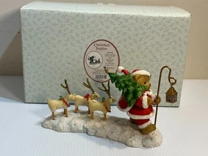 Cherished Teddies Happily Through the Snow We Go Carl Santa Figurine 4023738 - Imagen 1 de 6