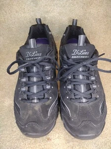Skechers Women D Lites 11930EW Black Running Shoes Sneakers Size 8 Wide - Picture 1 of 12