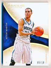 2013-14 Immaculate Collection Kevin Martin Base Gold Parallel #59 (05/10)