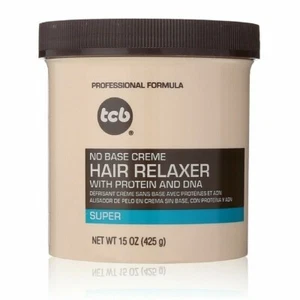 TCB No Base Creme Haarrelaxer mit Protein Super Strength 425g/15 Unzen - Bild 1 von 1