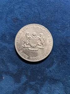 1977 Malaysia 9th SEA Games Commemorative Coin - 1 One Ringgit - Picture 1 of 2