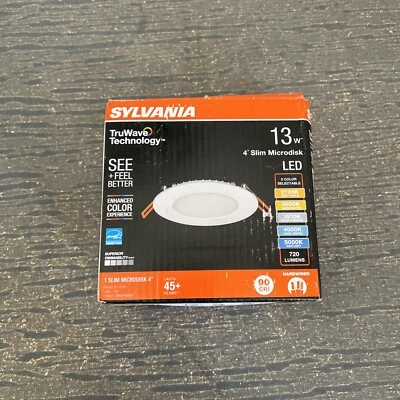 Sylvania 62388 LED 4"TruWave MicroDisk LED Ulta-Thin Canless Downlight 13 W - Image 1 of 4