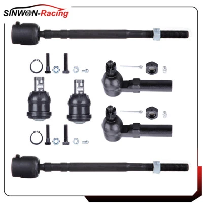 Front Steering 6pcs Tie Rod Links Ball Joints Kit For 1991-1995 Plymouth Voyager - Image 1 of 4