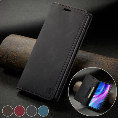 Slim Leather Wallet Case Card Flip Cover for Xiaomi Redmi Note 11s/10s/9s/8 Pro - Image 1 of 4
