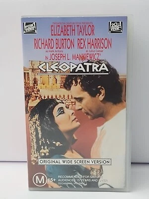 CLEOPATRA ORIGINAL WIDESCREEN VERSION VHS - TWO TAPES BOTH SEALED - RARE - Image 1 of 4
