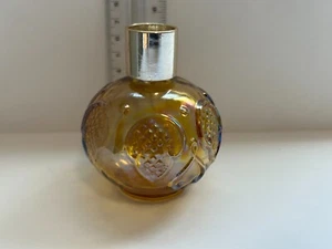 Vintage Avon Round Amber Empty Cologne Bottle Rare Combine Ship - Picture 1 of 3