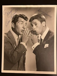 Dean Martin Signed Autograph Photo With Jerry Lewis - Picture 1 of 3