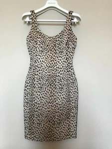 $398 NWT Diane von Furstenberg DVF ARIANNA Caramel/Black Stretchy Fitted Dress 2 - Picture 1 of 11