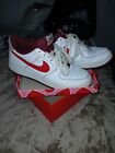 Size 12 - Nike Air Force 1 '07 Contrast Stitch - White University Red