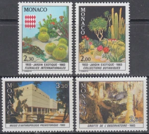 JUEGO DE 4 JARDINES BOTÁNICOS MONACO Sc # 1362-5 INCPL - 50th ANN - Imagen 1 de 1