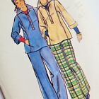Butterick 3810 Vintage lata 70. Koszula z kołnierzem Rozkloszowane spodnie Wzór Talia 30